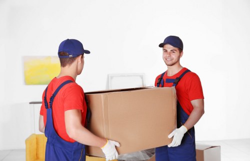 Boxes and furniture prepared for East Finchley storage pricing quote