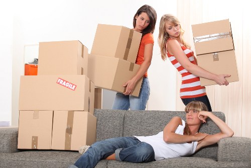 Residents using household storage in Eastfinchley for decluttering and moving