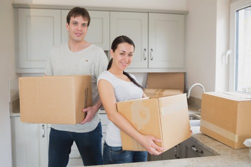 Secure storage unit with organized business inventory